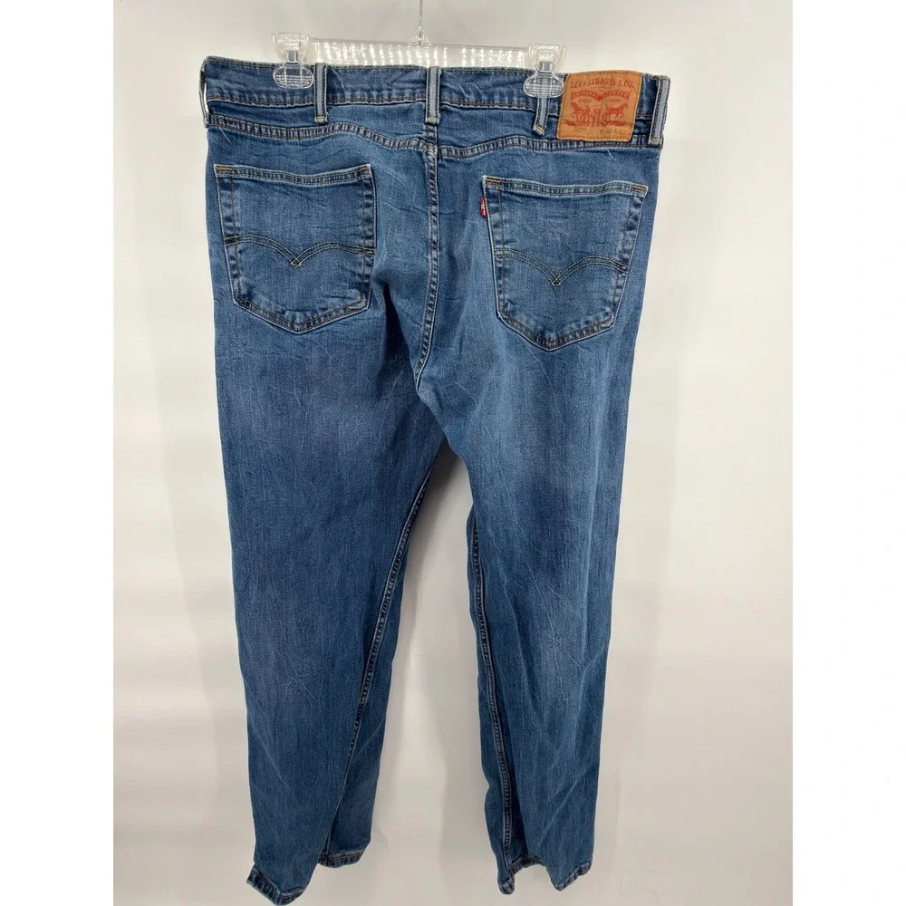 Levi's‎ 502 Regular Taper Jeans Mens W38 L32 Dark Wash Blue Stretch Denim